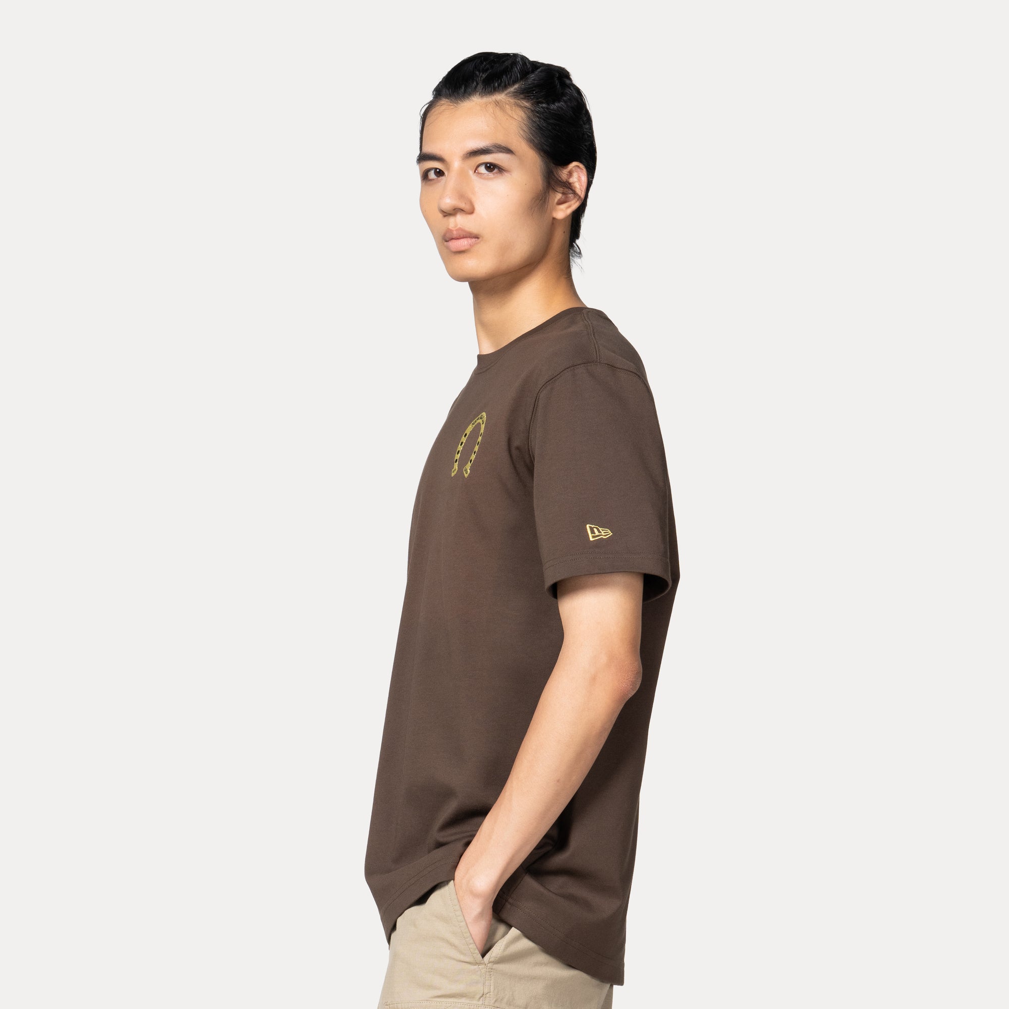 New Era Wordmark Year of the Horse Walnut COOLERA Short Sleeve T-Shirt
