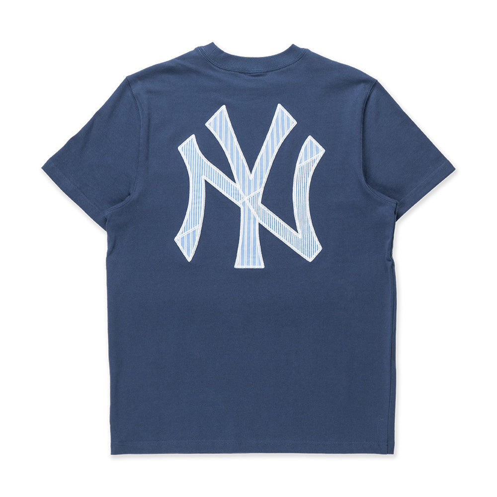 New Era New York Yankees Patchwork Oceanside Blue Short Sleeve T-Shirt