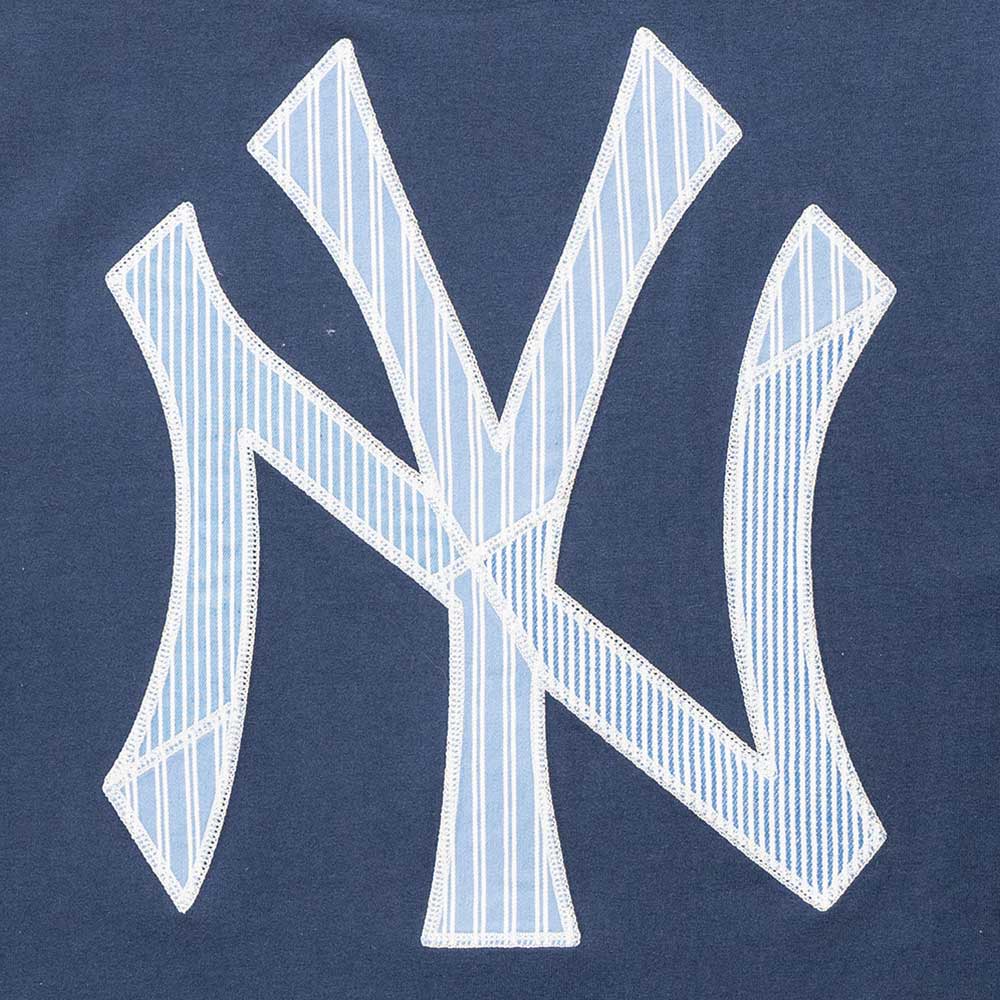 New Era New York Yankees Patchwork Oceanside Blue Short Sleeve T-Shirt
