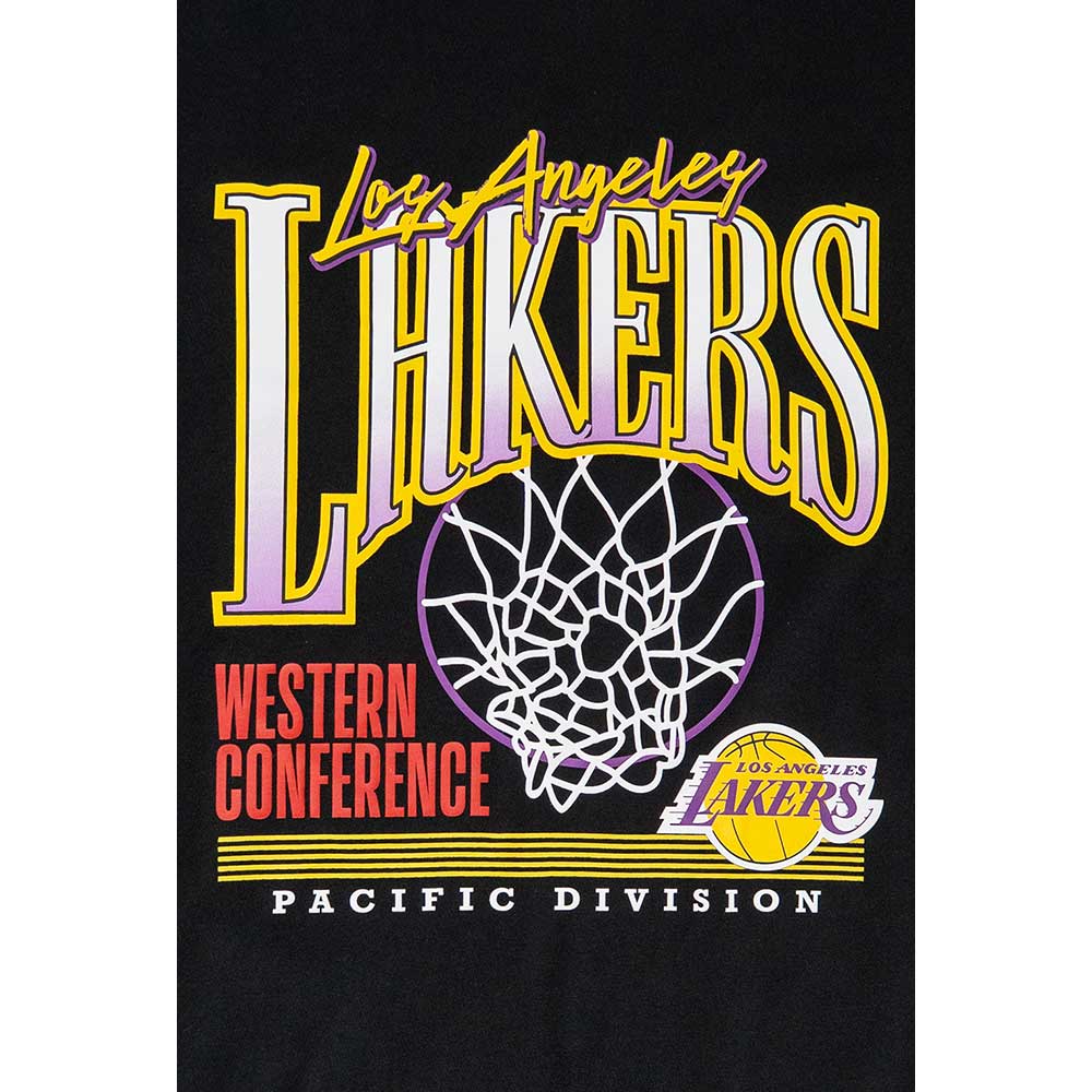 New Era Los Angeles Lakers Infilled Black COOLERA Short Sleeve T-Shirt