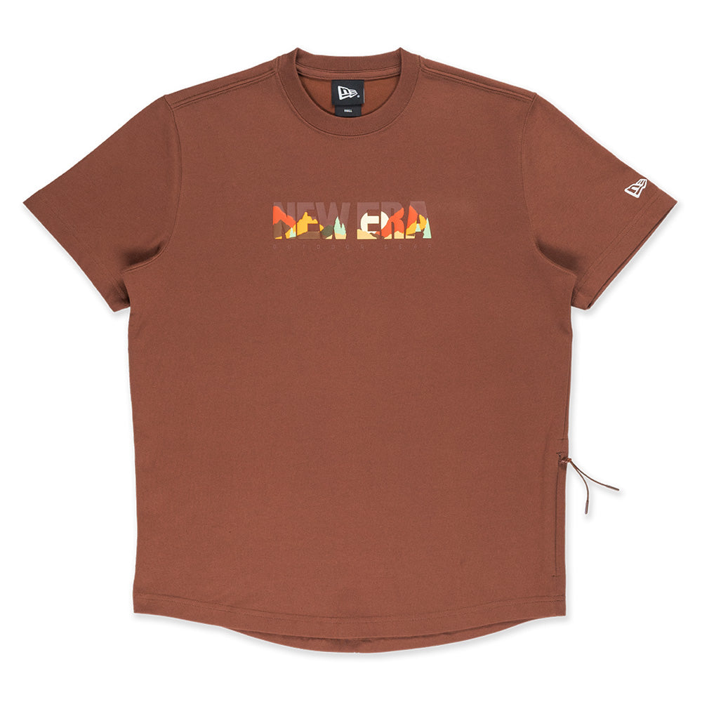 New Era Mountain Logo FW25 Deep Auburn COOLERA Short Sleeve T-Shirt