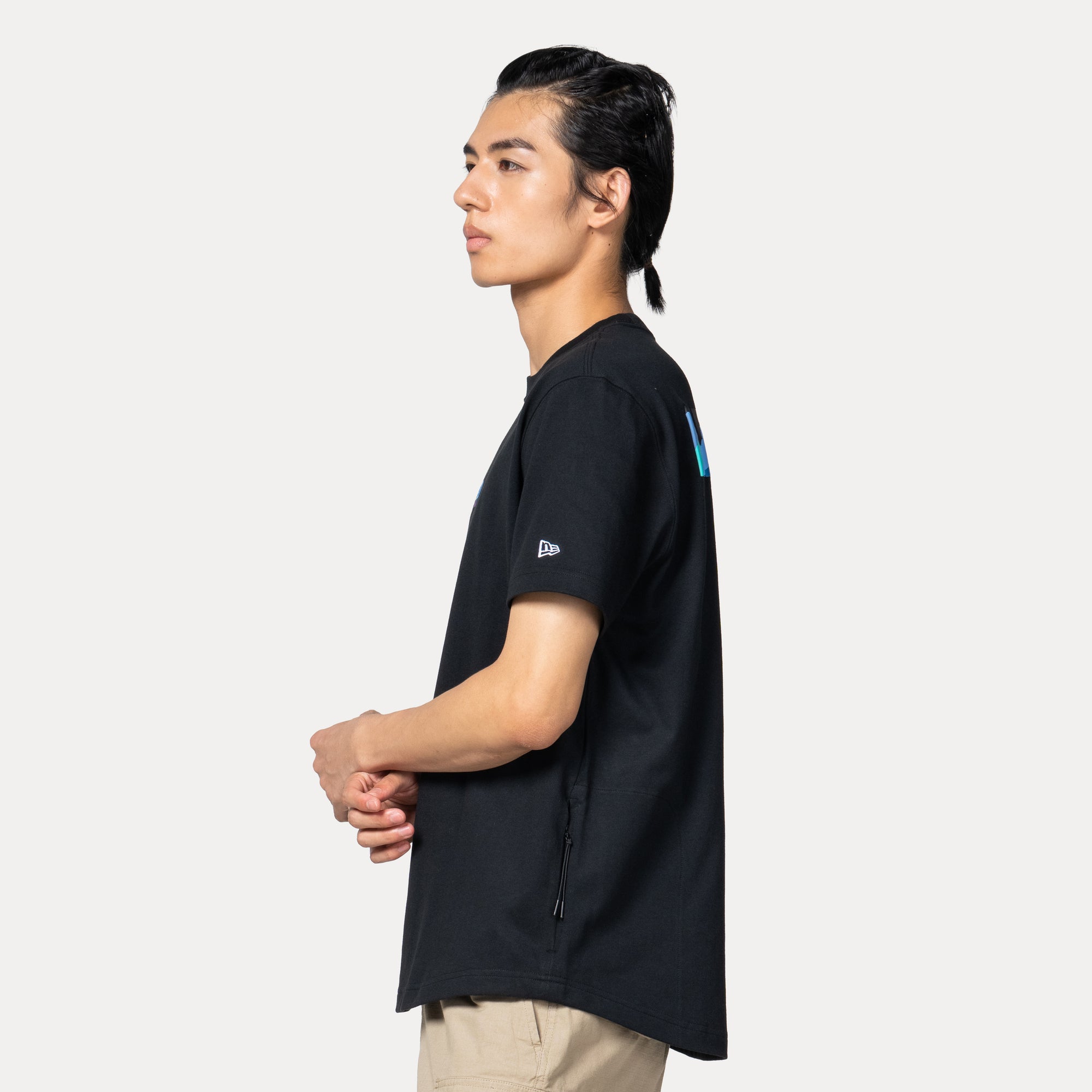 Mountain Logo FW25 Black COOLERA Short Sleeve T-Shirt