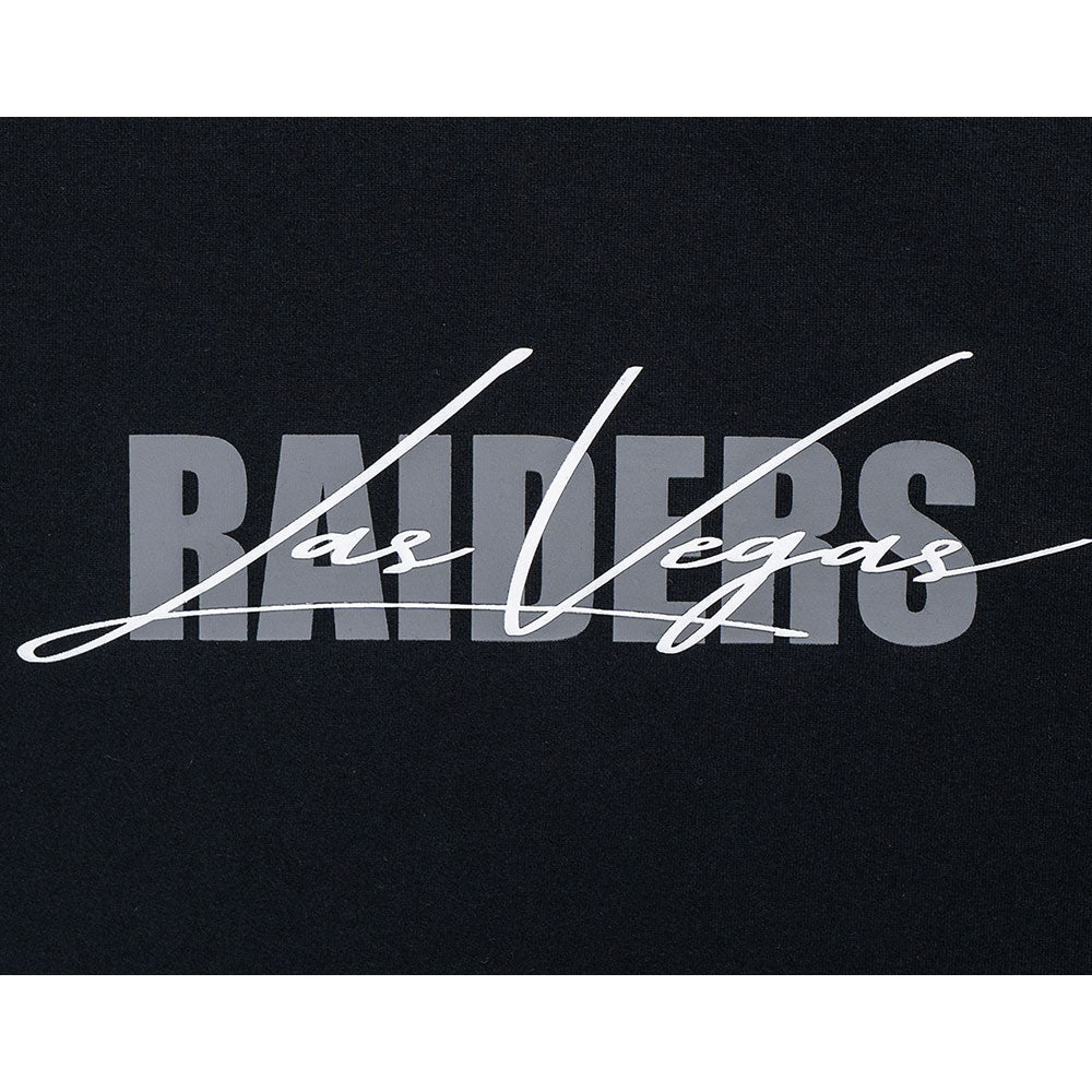 New Era Las Vegas Raiders Mix League Script Black COOLERA Short Sleeve T-Shirt