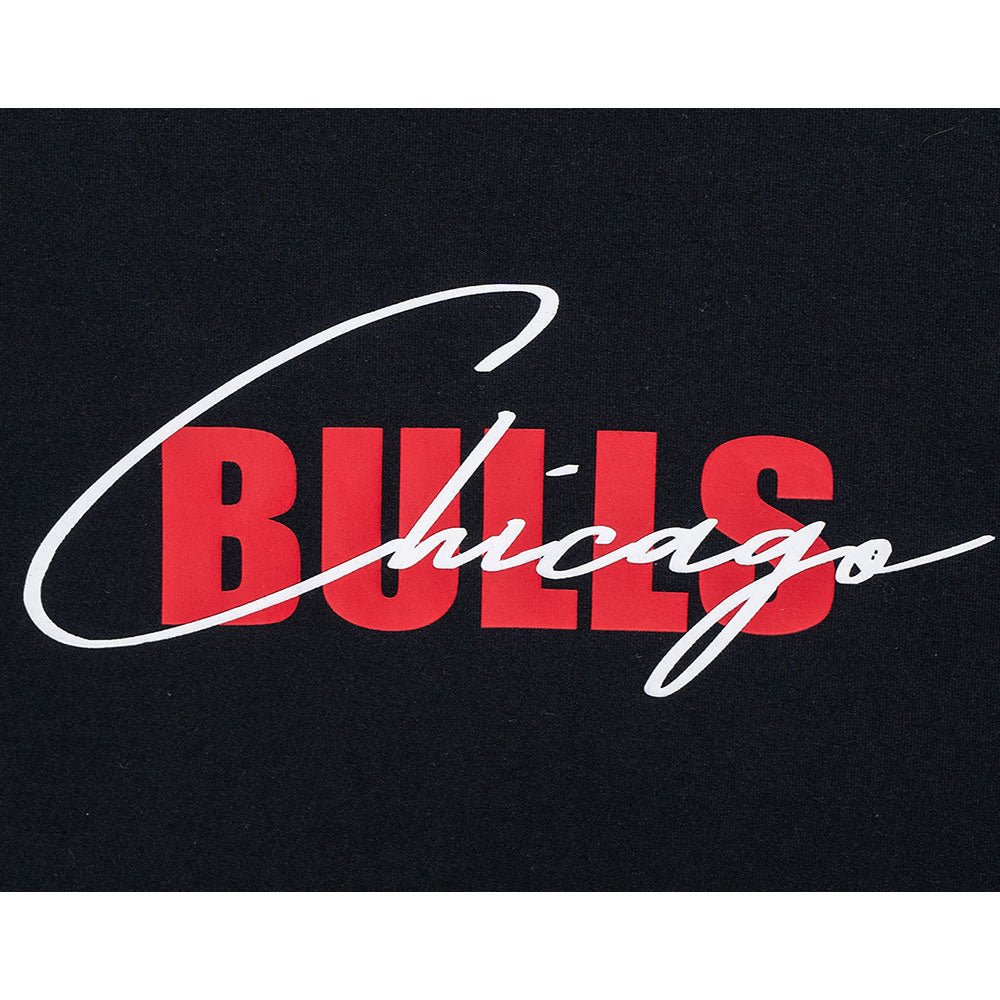 New Era Chicago Bulls Mix League Script Black COOLERA Short Sleeve T-Shirt