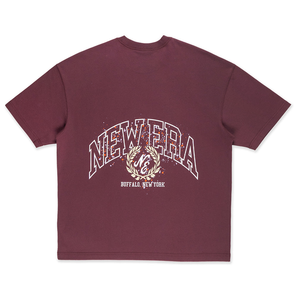 New Era Street Class Maroon COOLERA Oversized Short Sleeve T-Shirt