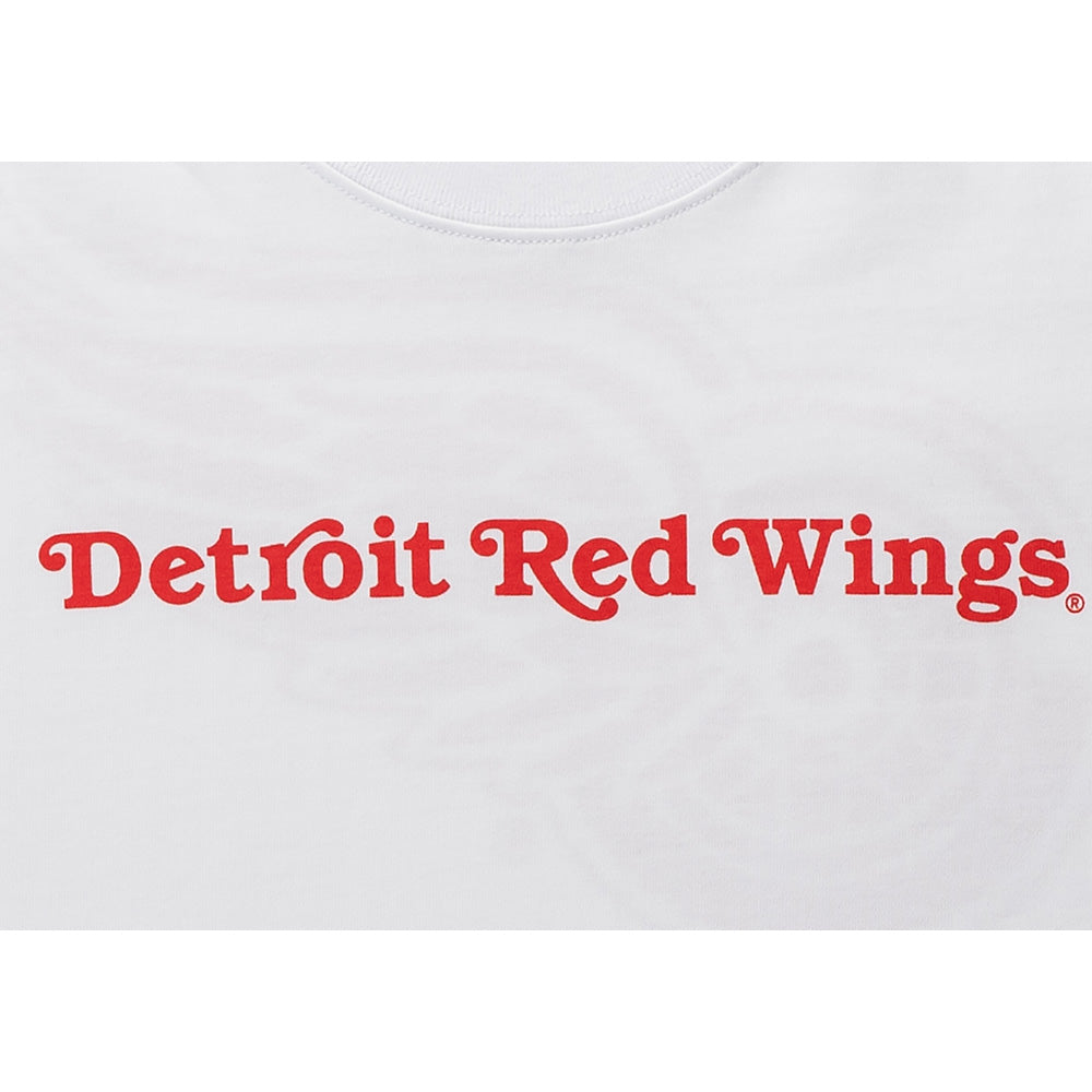 New Era Detroit Red Wings White Oversized Short Sleeve T-Shirt