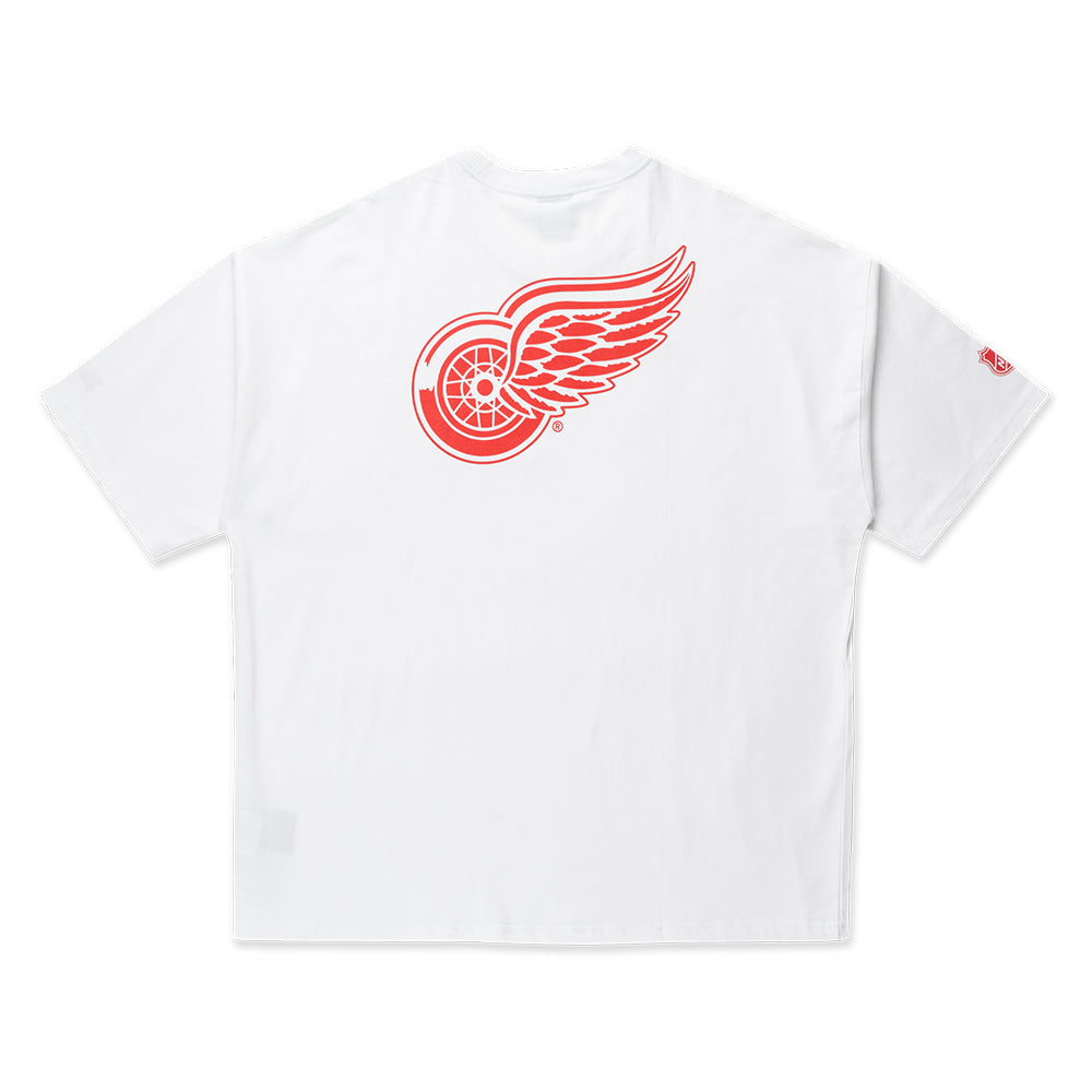 New Era Detroit Red Wings White Oversized Short Sleeve T-Shirt