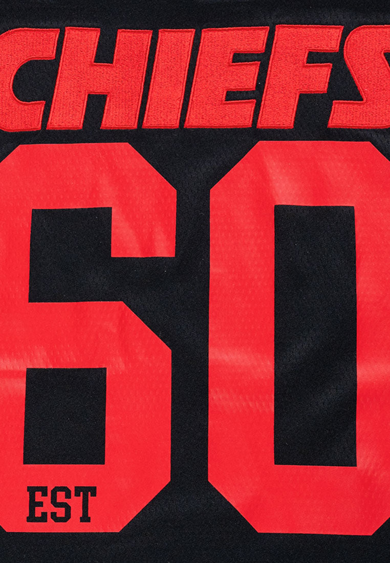 New Era Kansas City Chiefs Historic Black Oversized Short Sleeve T-Shirt