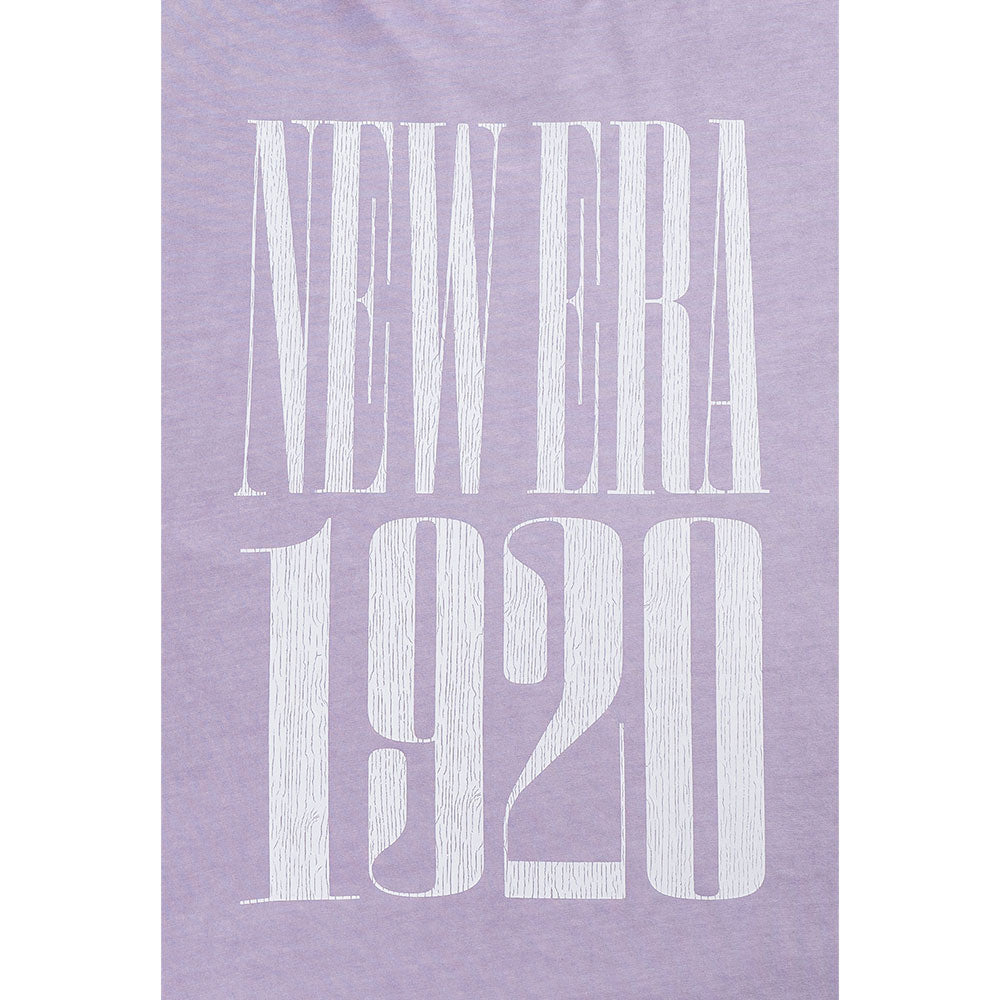New Era 1920 Wordmark 90s Vibe Soft Lavender Oversized Short Sleeve T-Shirt