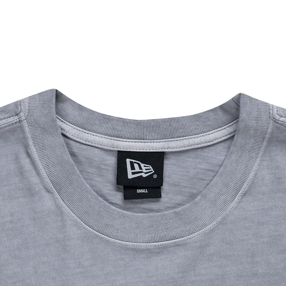 New Era 1920 Wordmark 90s Vibe Dolphin Grey Oversized Short Sleeve T-Shirt