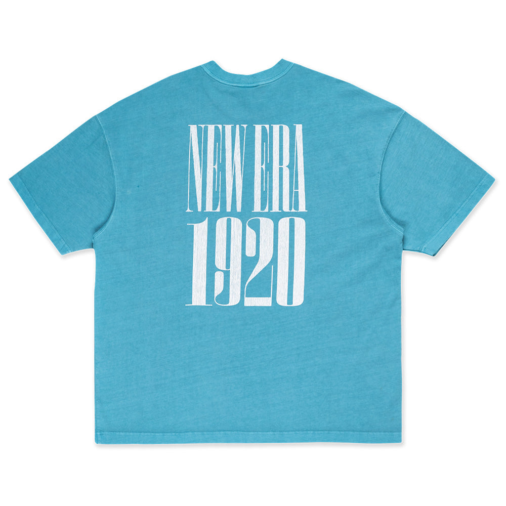 New Era 1920 Wordmark 90s Vibe Blue Foam Oversized Short Sleeve T-Shirt