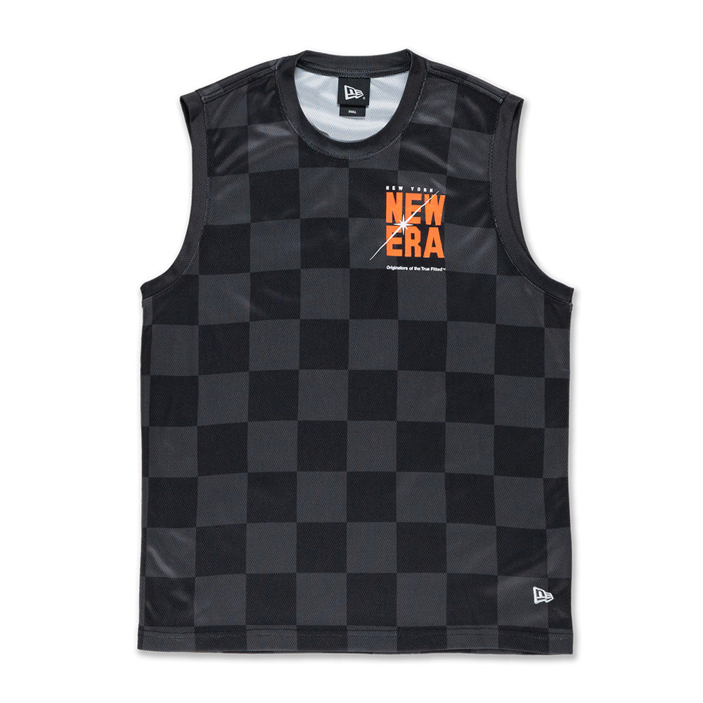 New Era USA Wordmark Trail Runner Black Muscle Tank Top