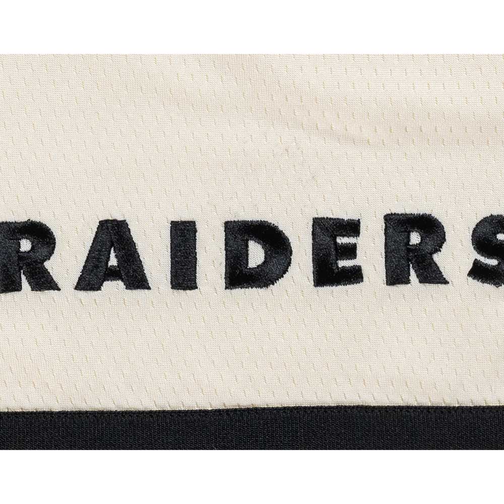 New Era Oakland Raiders Historic Chrome White Basketball Active Shorts