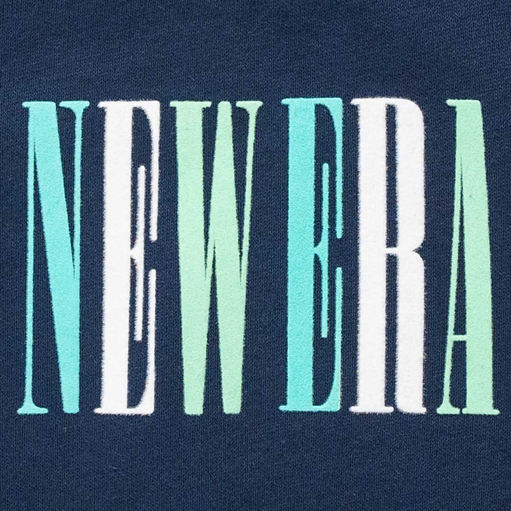 New Era 1920 Wordmark 90s Vibe Oceanside Blue Women Crew Neck Sweatshirt