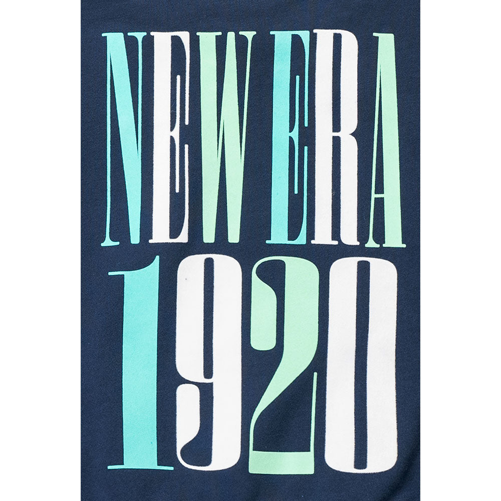 New Era 1920 Wordmark 90s Vibe Oceanside Blue Women Crew Neck Sweatshirt
