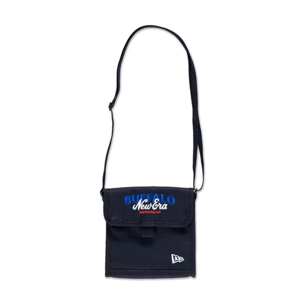 New Era Script Harvest Merch Black Square Neck Pouch Bag