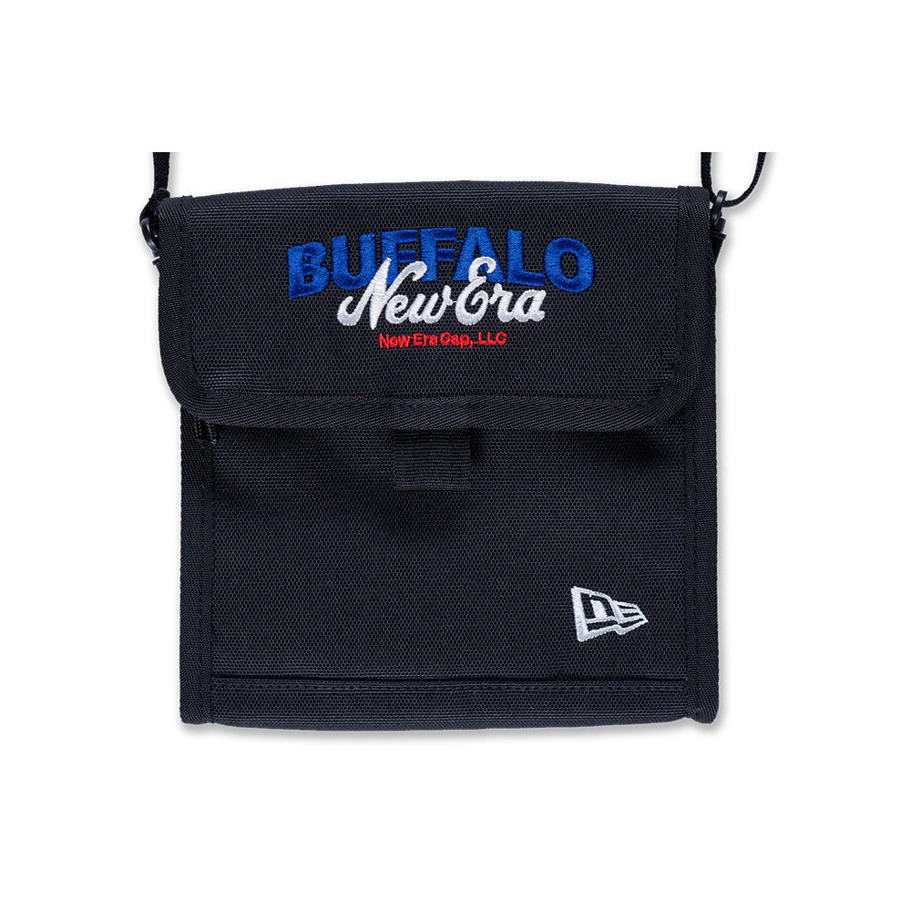 New Era Script Harvest Merch Black Square Neck Pouch Bag