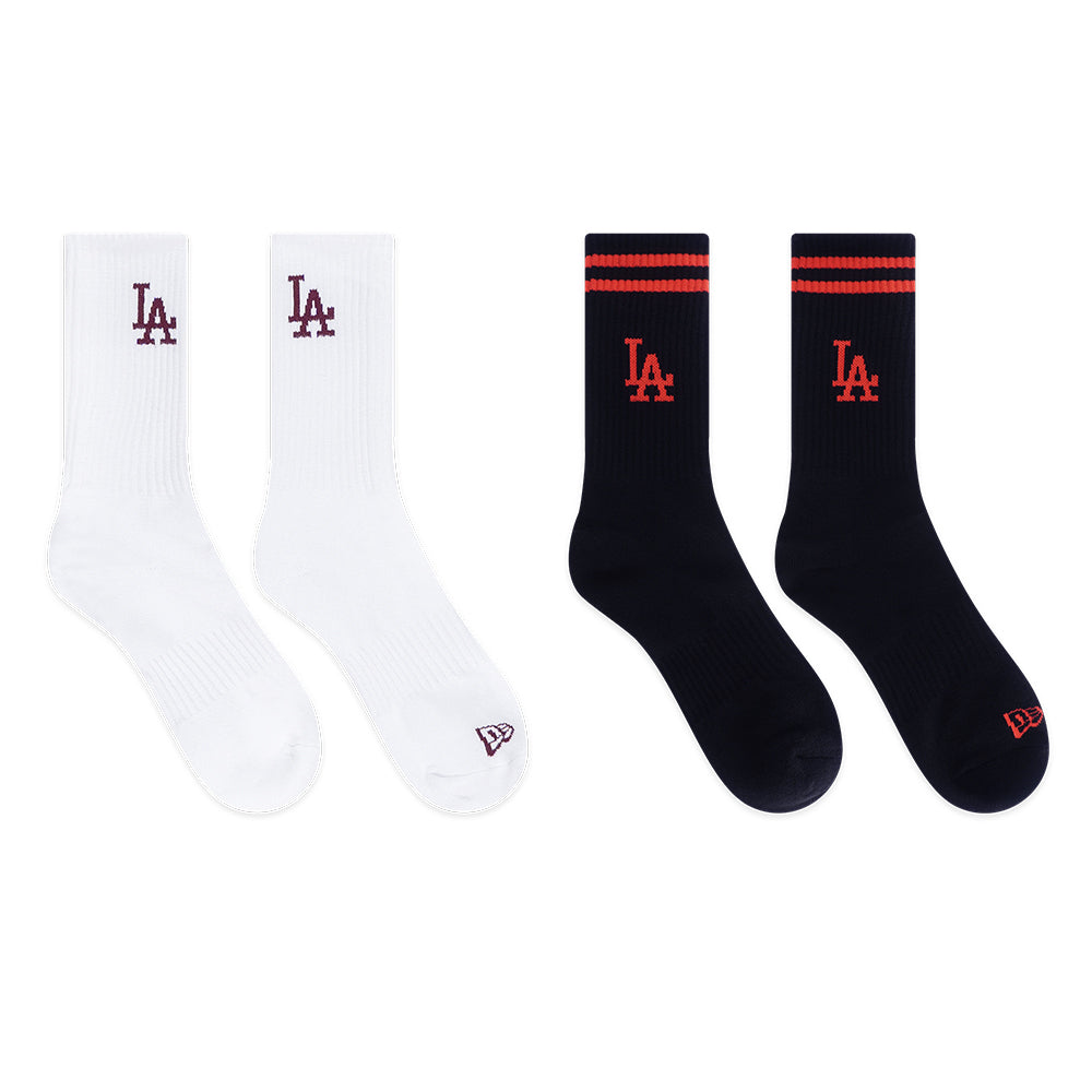 New Era Los Angeles Dodgers Color Era FW25 White Black Socks