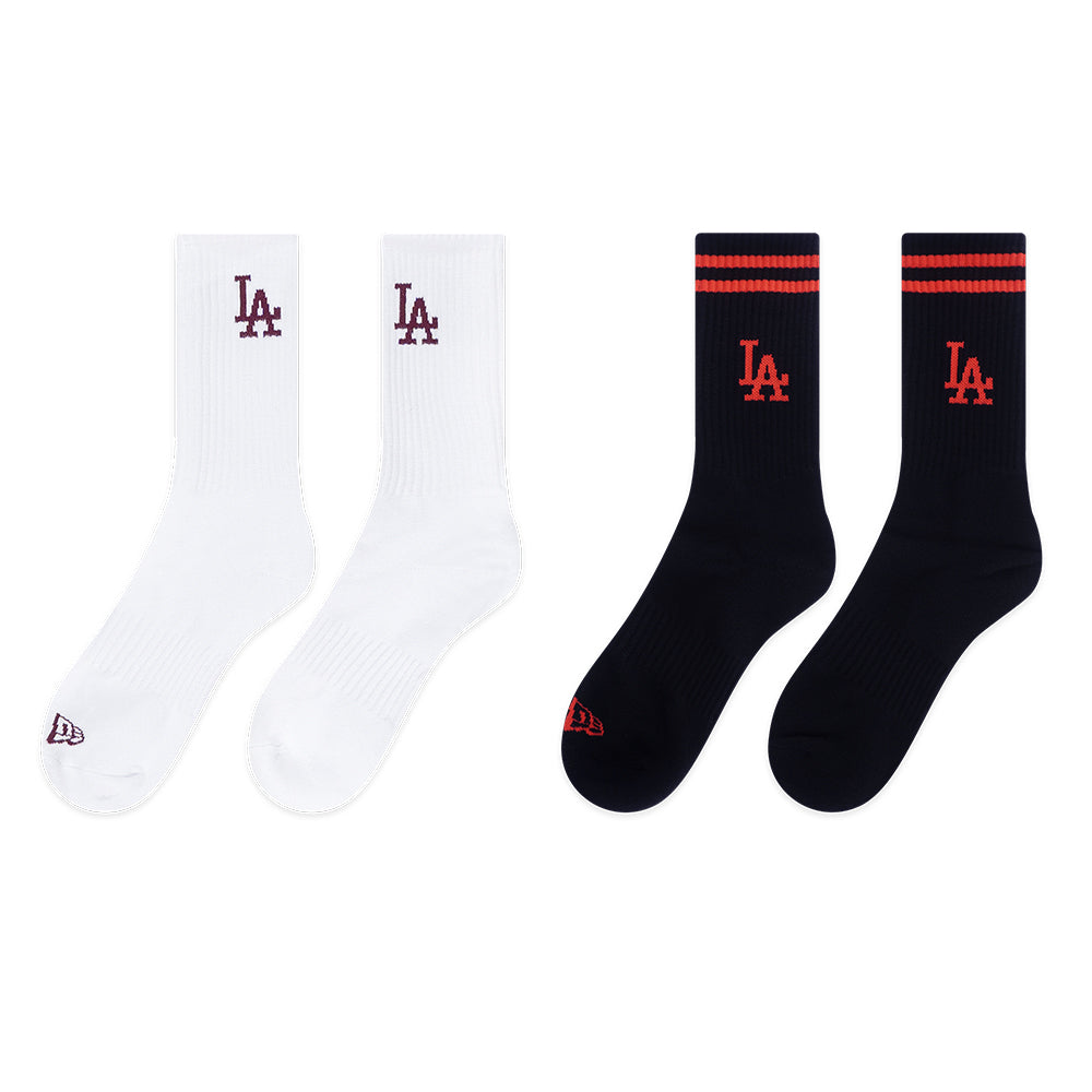 New Era Los Angeles Dodgers Color Era FW25 White Black Socks