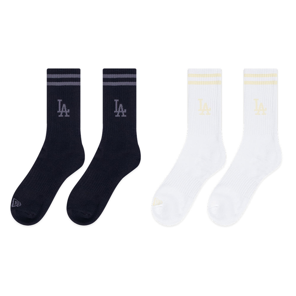 New Era Los Angeles Dodgers Color Era FW25 Black and White Socks