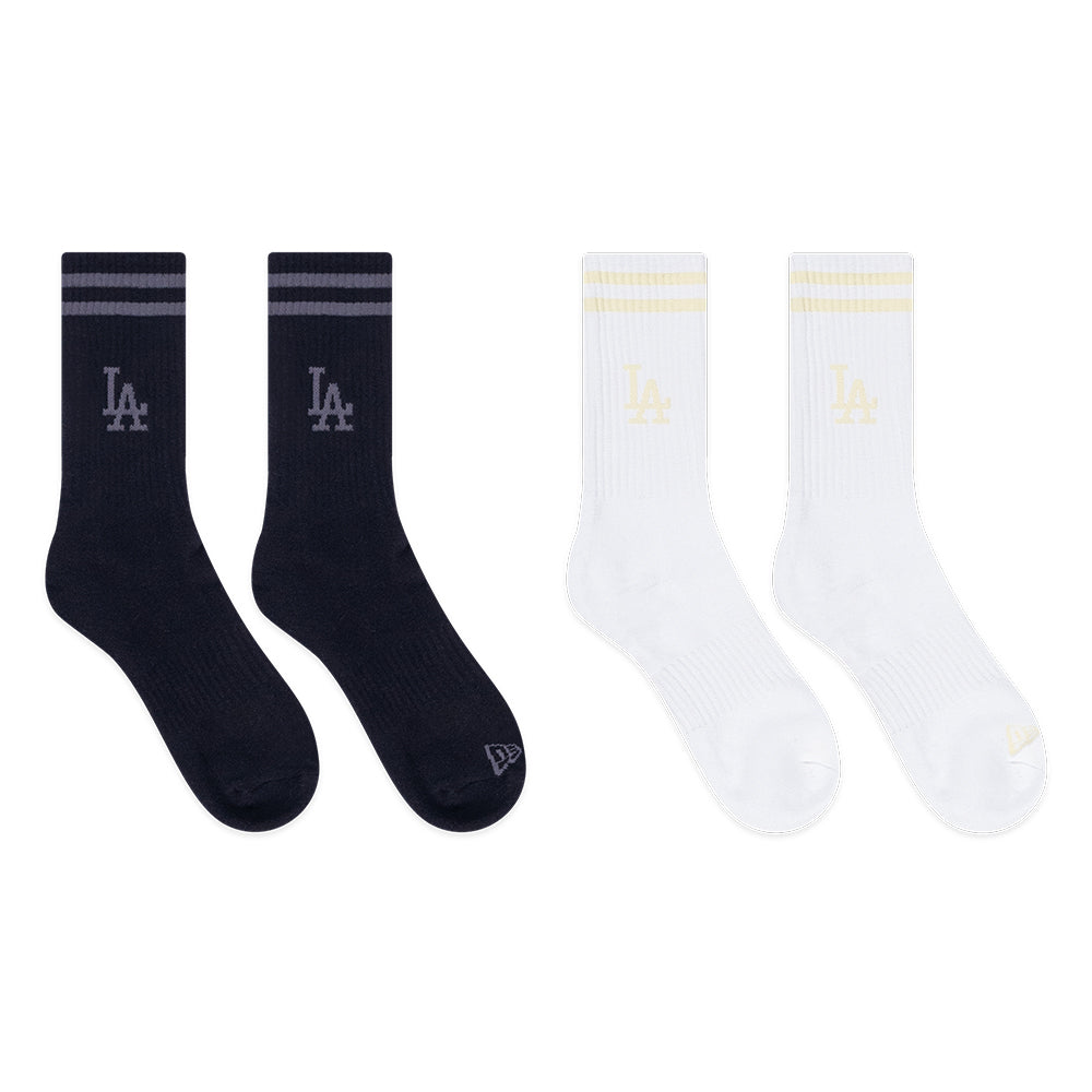 New Era Los Angeles Dodgers Color Era FW25 Black and White Socks