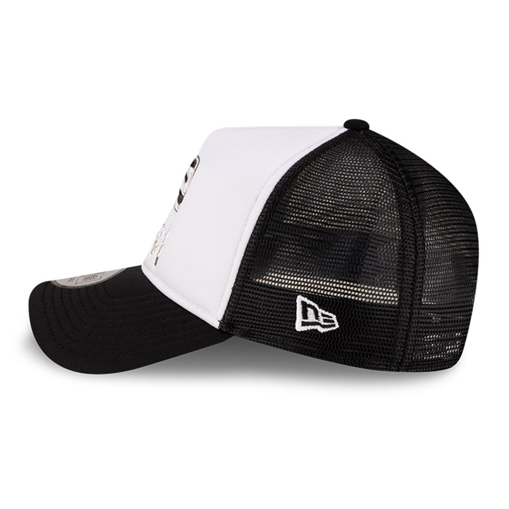 New Era x Shohei Ochiai White Black 9FORTY A-Frame Snapback Trucker Cap (Limited Exclusive)