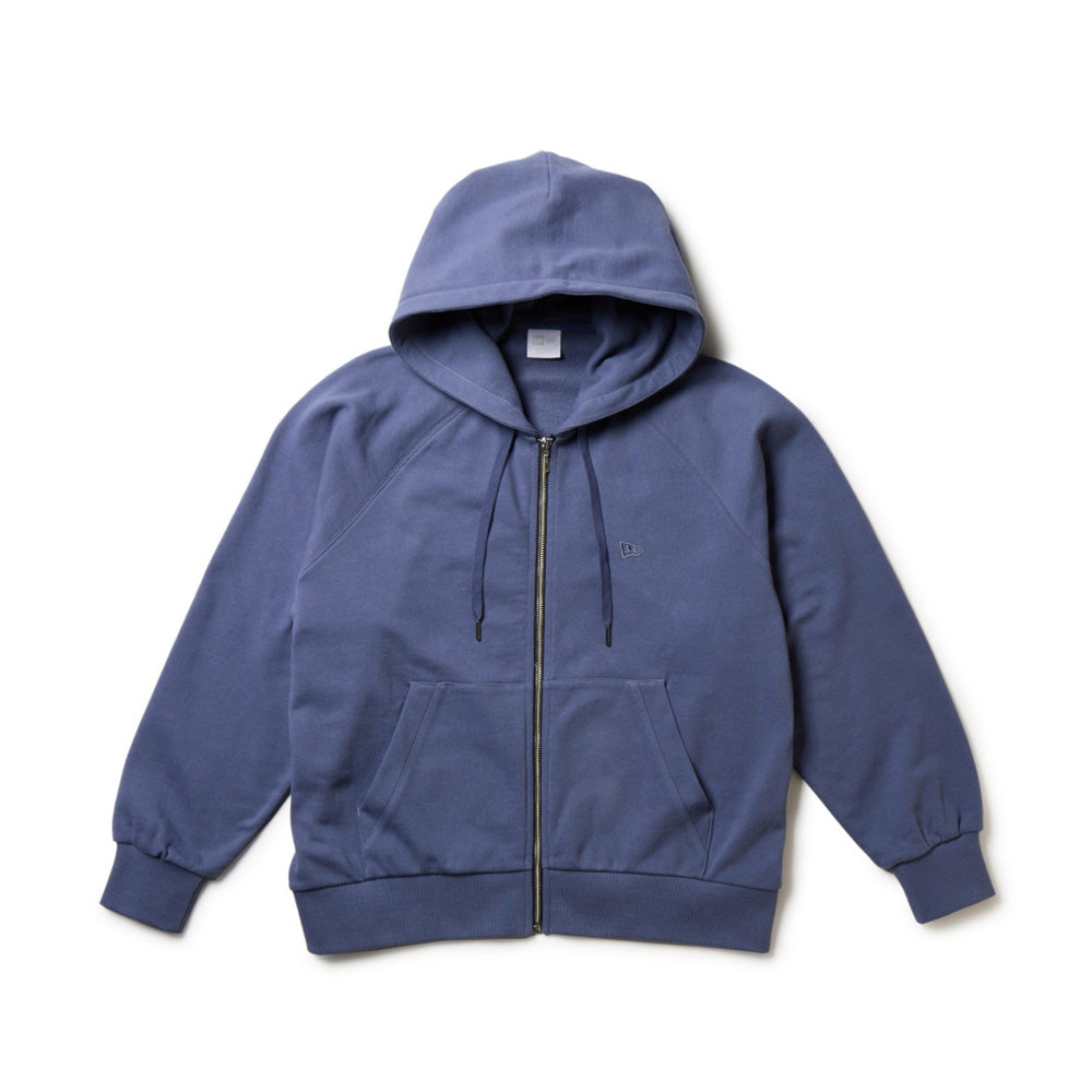 New Era Wordmark Garment Dye Blue Hoodie