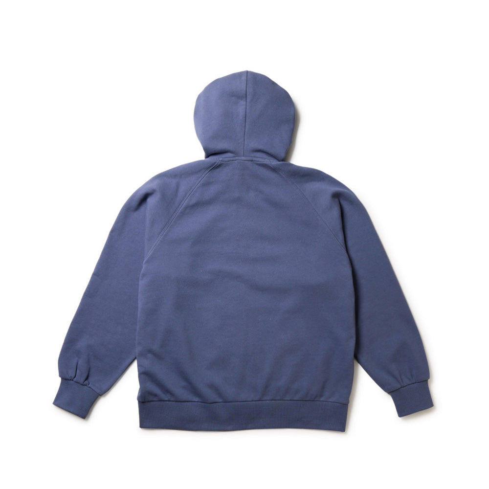 New Era Wordmark Garment Dye Blue Hoodie