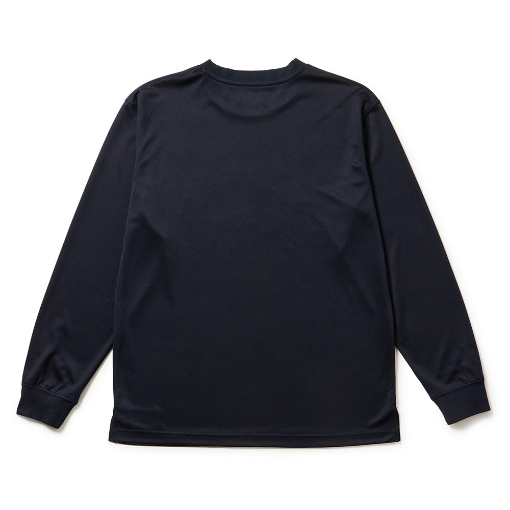 New Era Wordmark College Logo Navy Long Sleeve T-Shirt