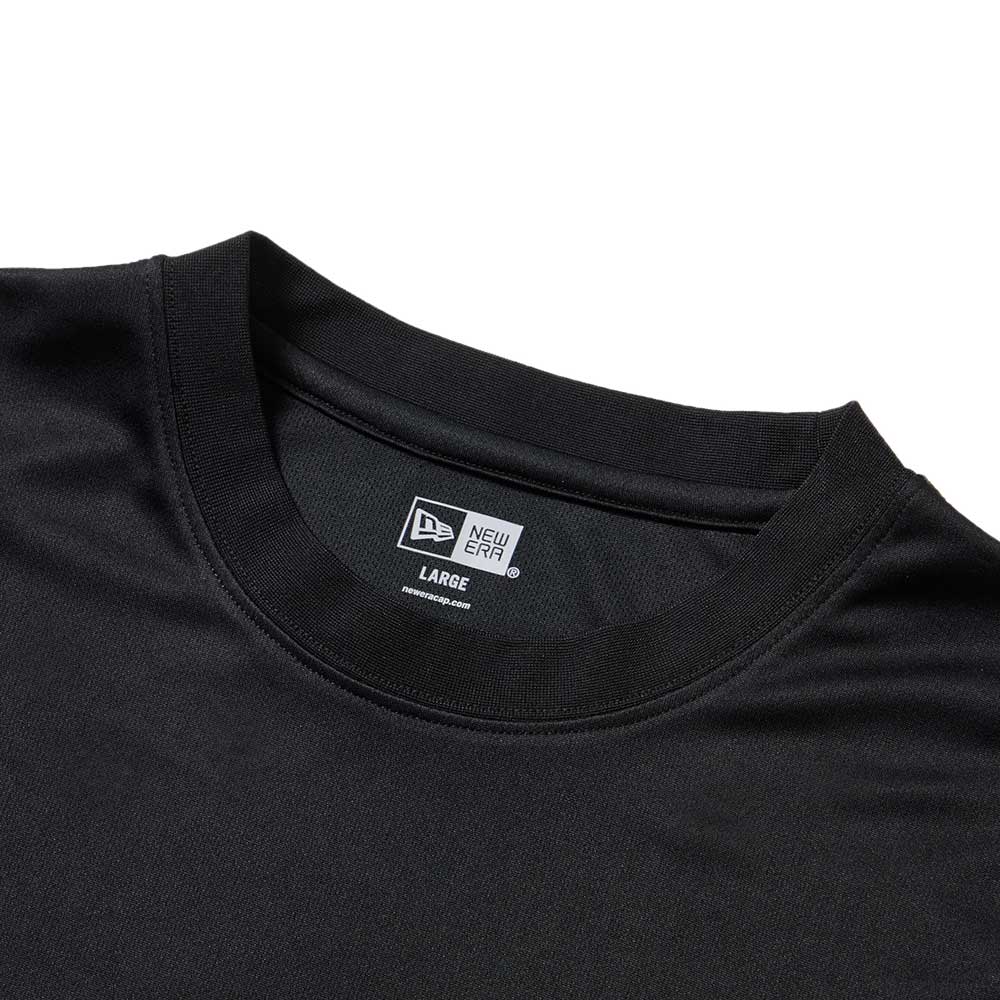 New Era Wordmark College Logo Black Long Sleeve T-Shirt