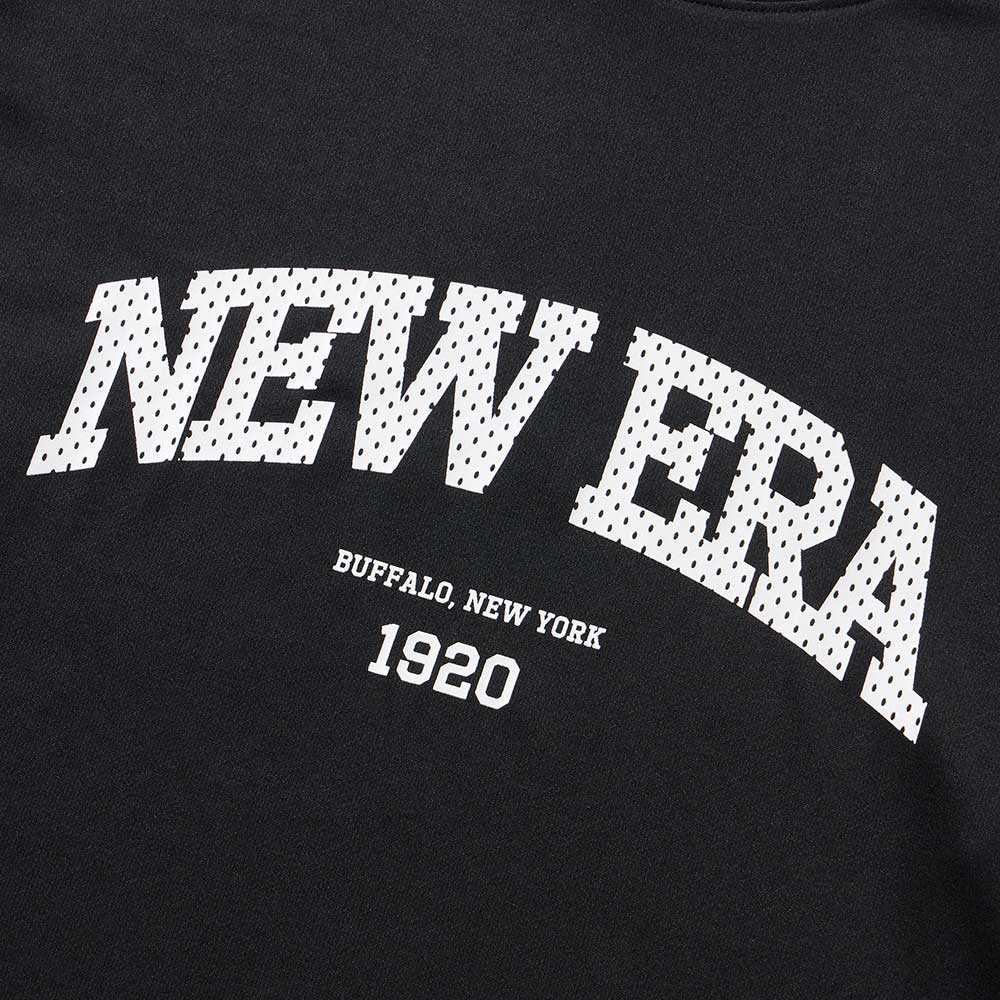 New Era Wordmark College Logo Black Long Sleeve T-Shirt