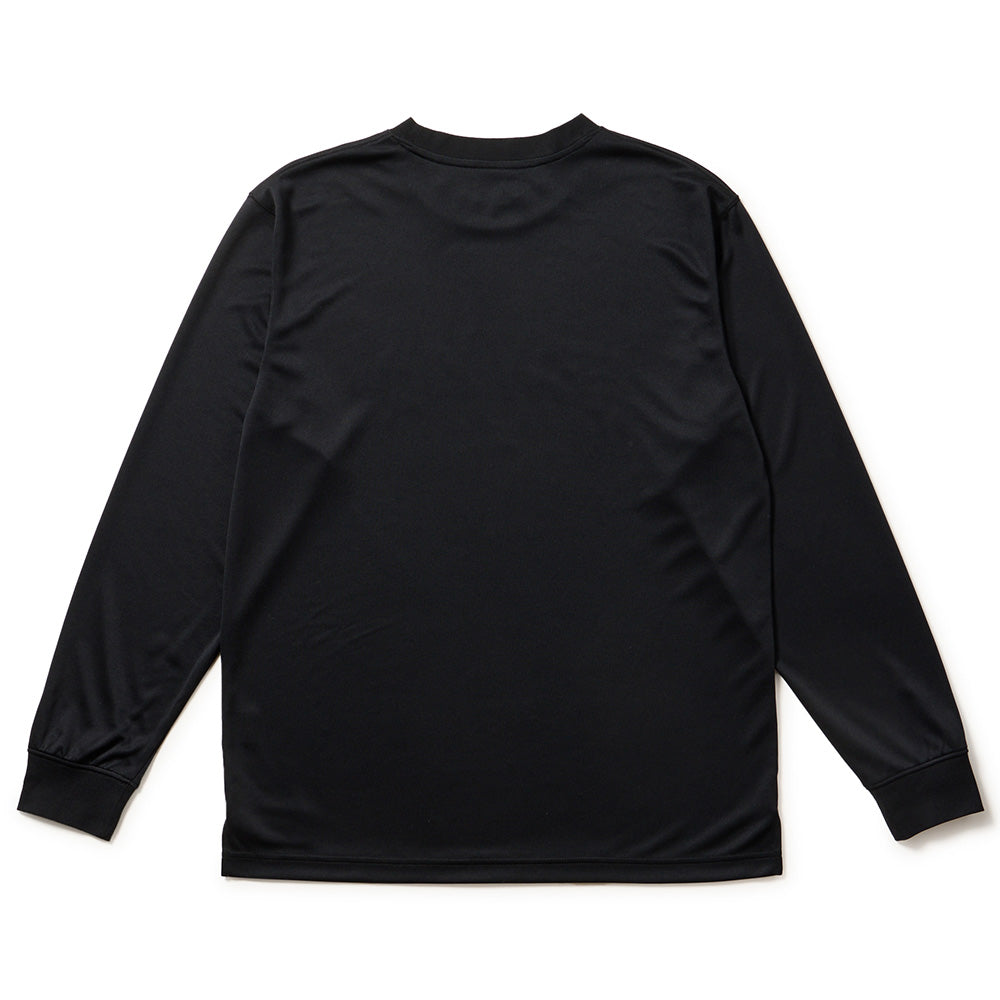 New Era Wordmark College Logo Black Long Sleeve T-Shirt