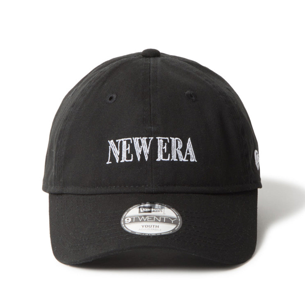 New Era Wordmark Neon Logo Black 9TWENTY Youth Adjustable Cap