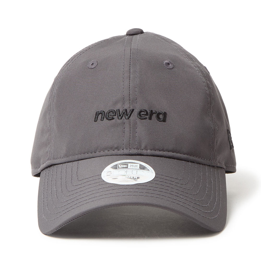 New Era Wordmark Logo Prolight Graphite 9FORTY Long Visor Open Back Adjustable Cap