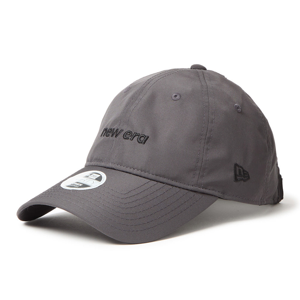 New Era Wordmark Logo Prolight Graphite 9FORTY Long Visor Open Back Adjustable Cap
