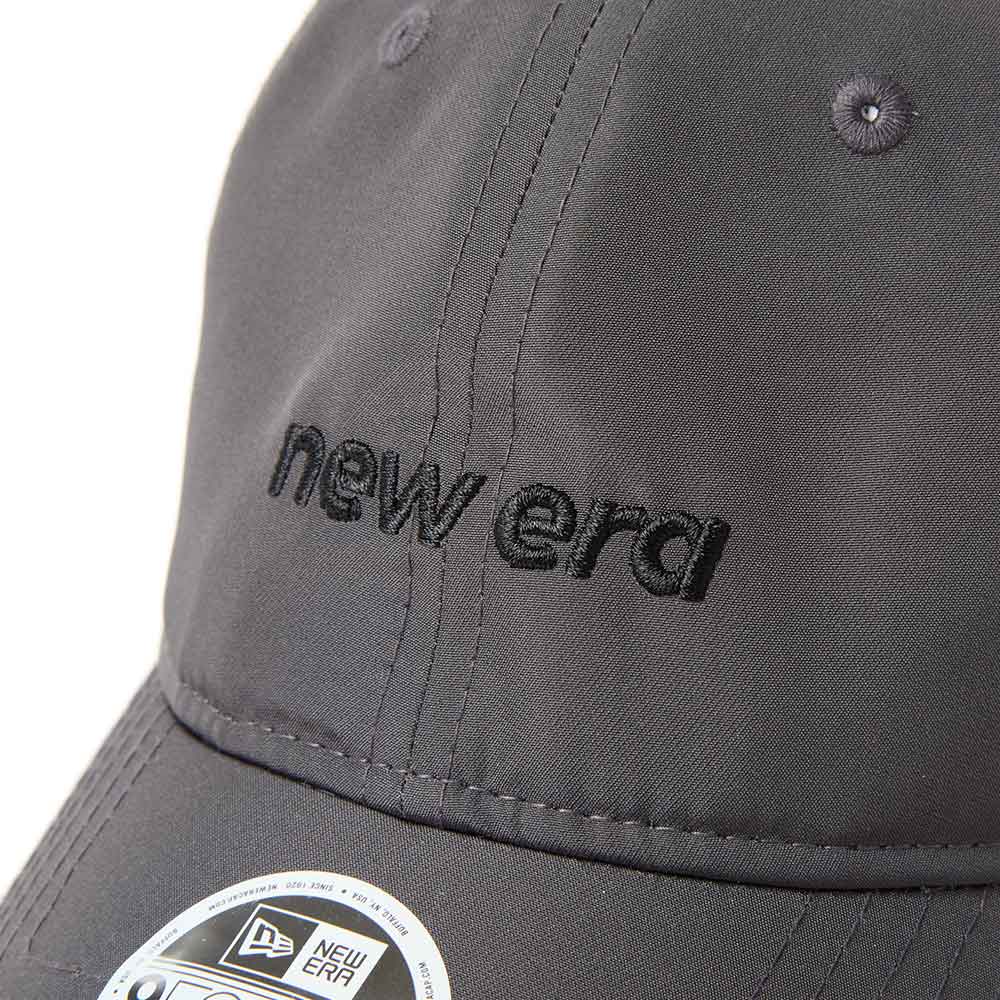 New Era Wordmark Logo Prolight Graphite 9FORTY Long Visor Open Back Adjustable Cap