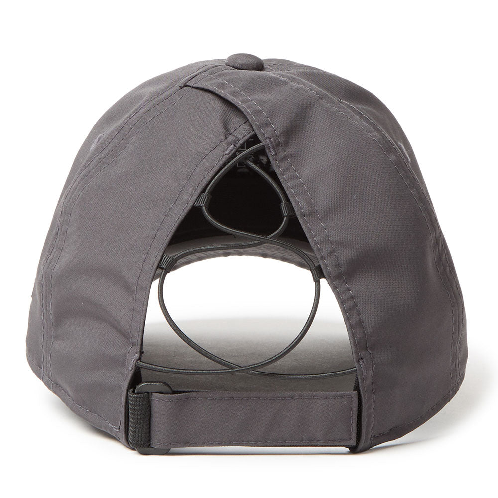 New Era Wordmark Logo Prolight Graphite 9FORTY Long Visor Open Back Adjustable Cap