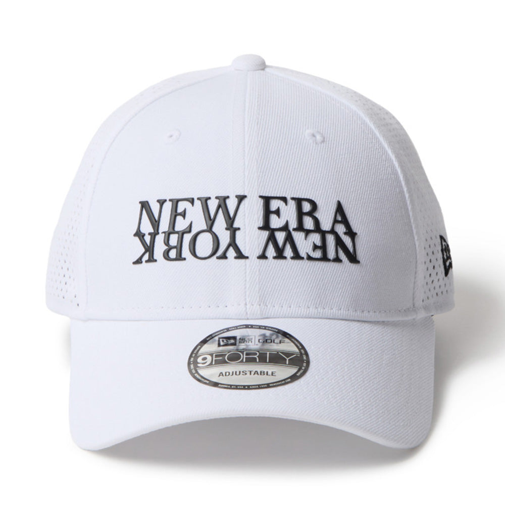 New Era New York Golf Laser Perforated White 9FORTY Adjustable Cap