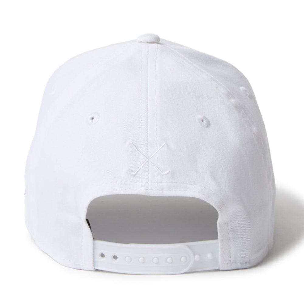 New Era Script Stretch Cotton Washable White 9FORTY Adjustable Cap