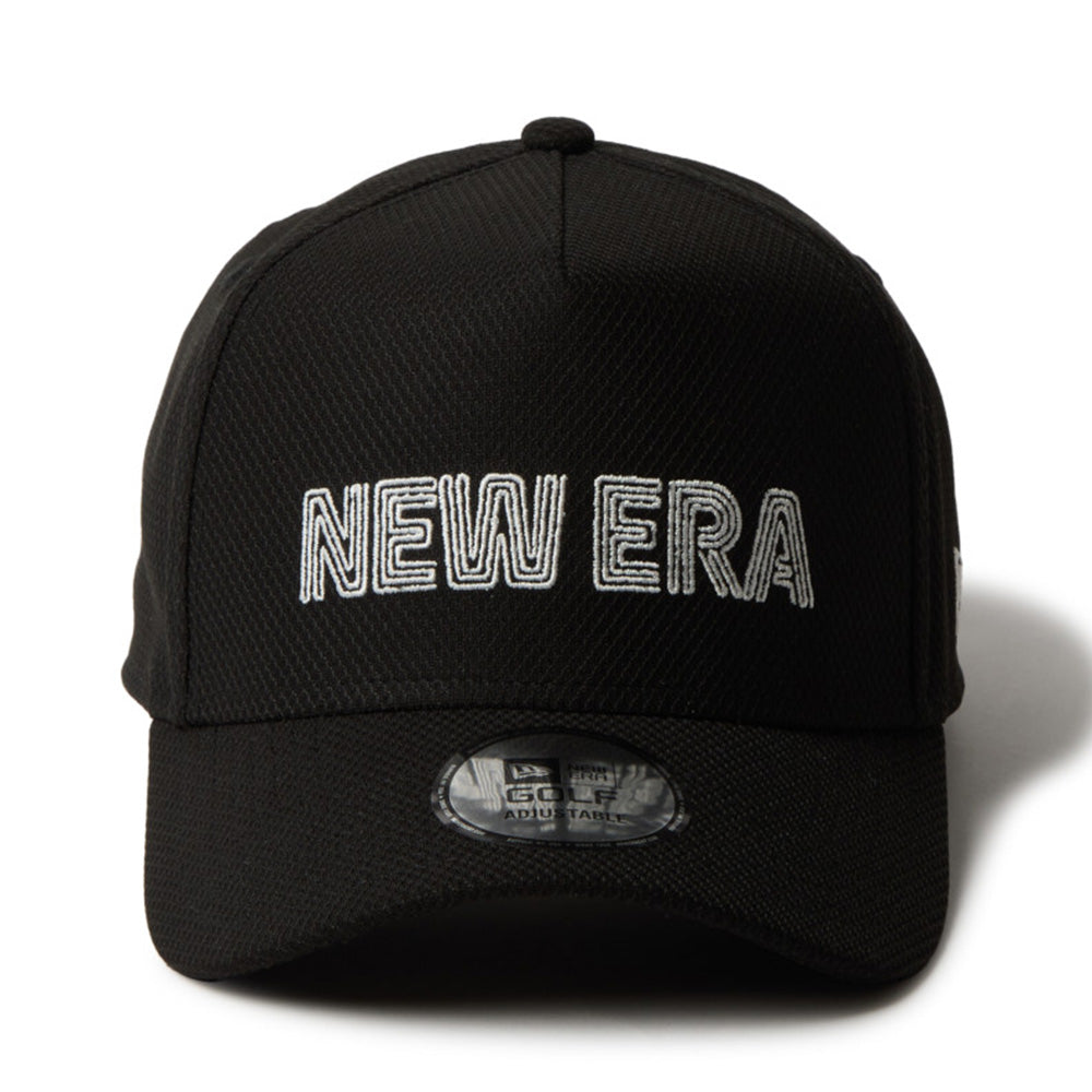 New Era Wordmark Neon Logo Tube Black 9FORTY Adjustable Cap