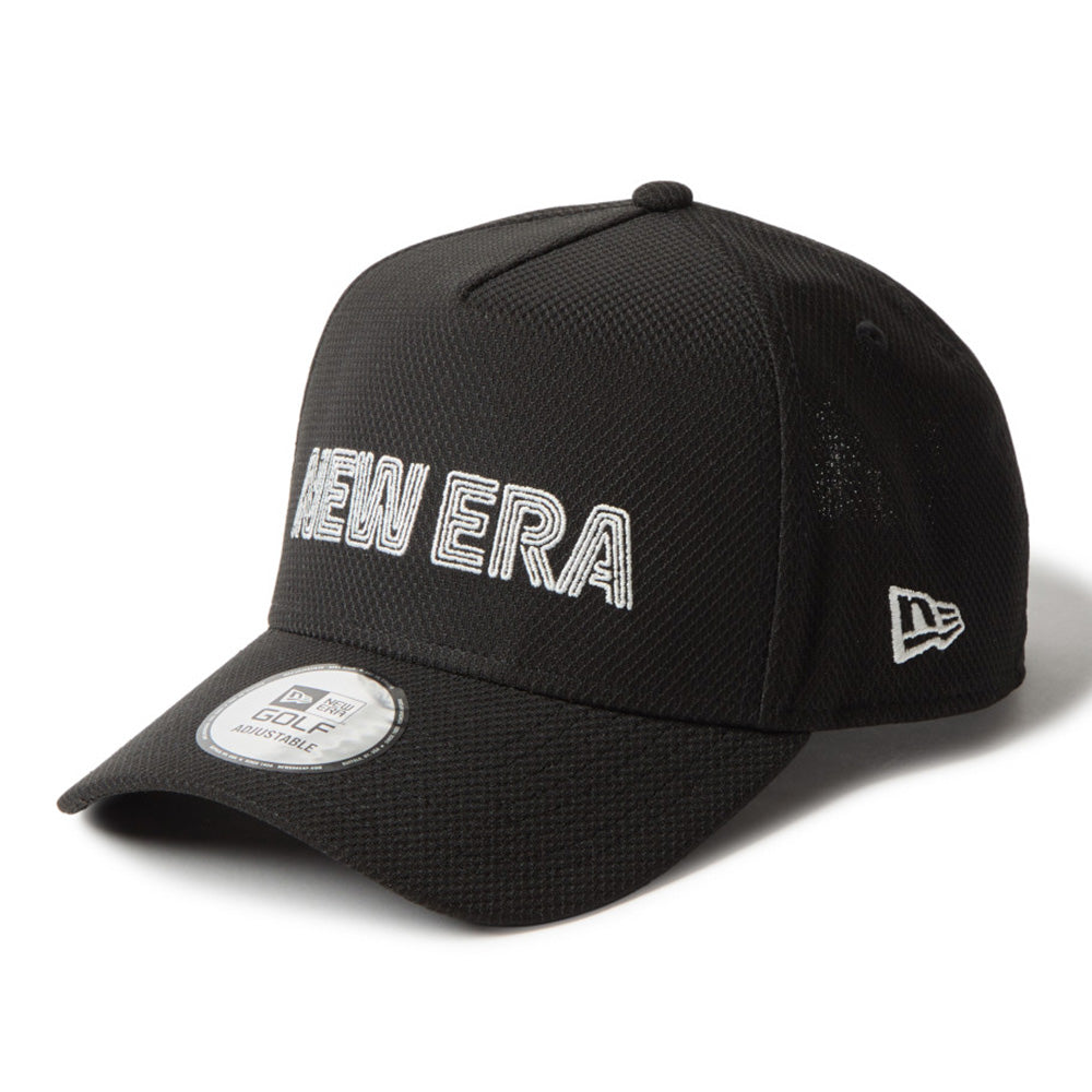 New Era Wordmark Neon Logo Tube Black 9FORTY Adjustable Cap