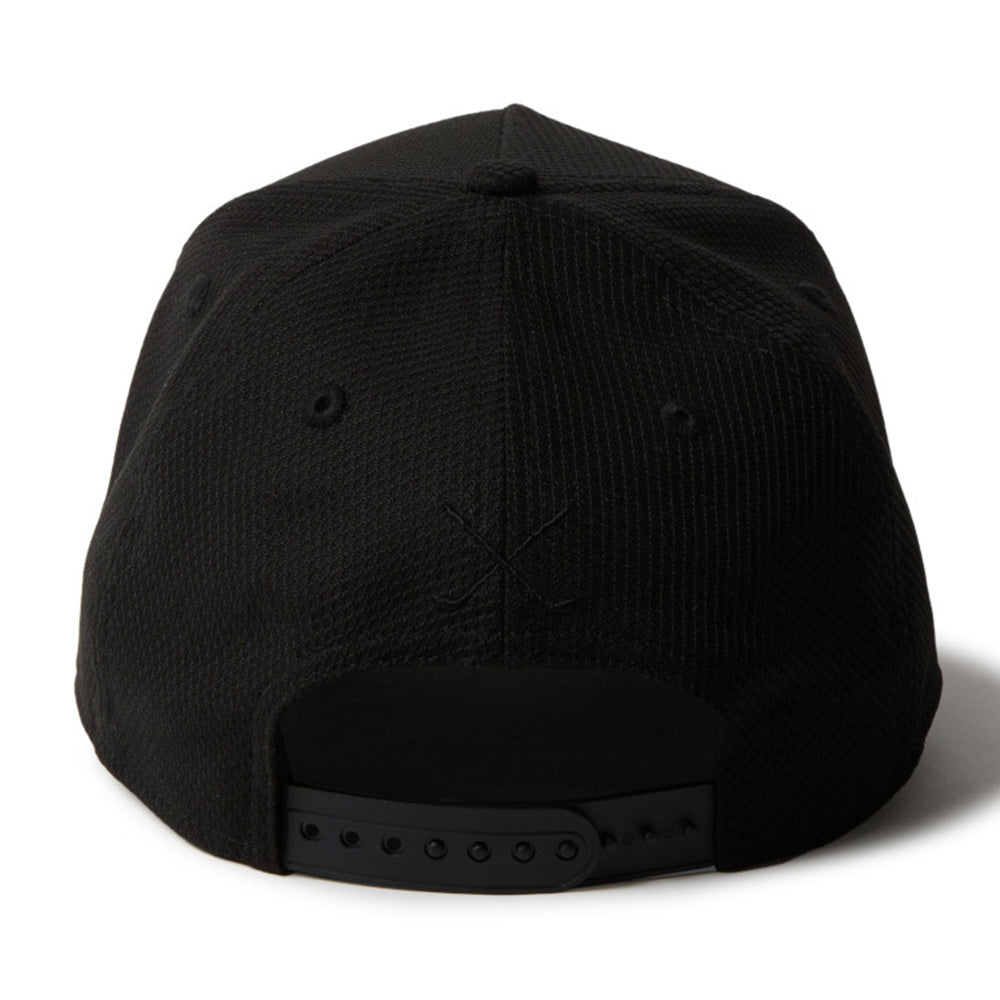 New Era Wordmark Neon Logo Tube Black 9FORTY Adjustable Cap