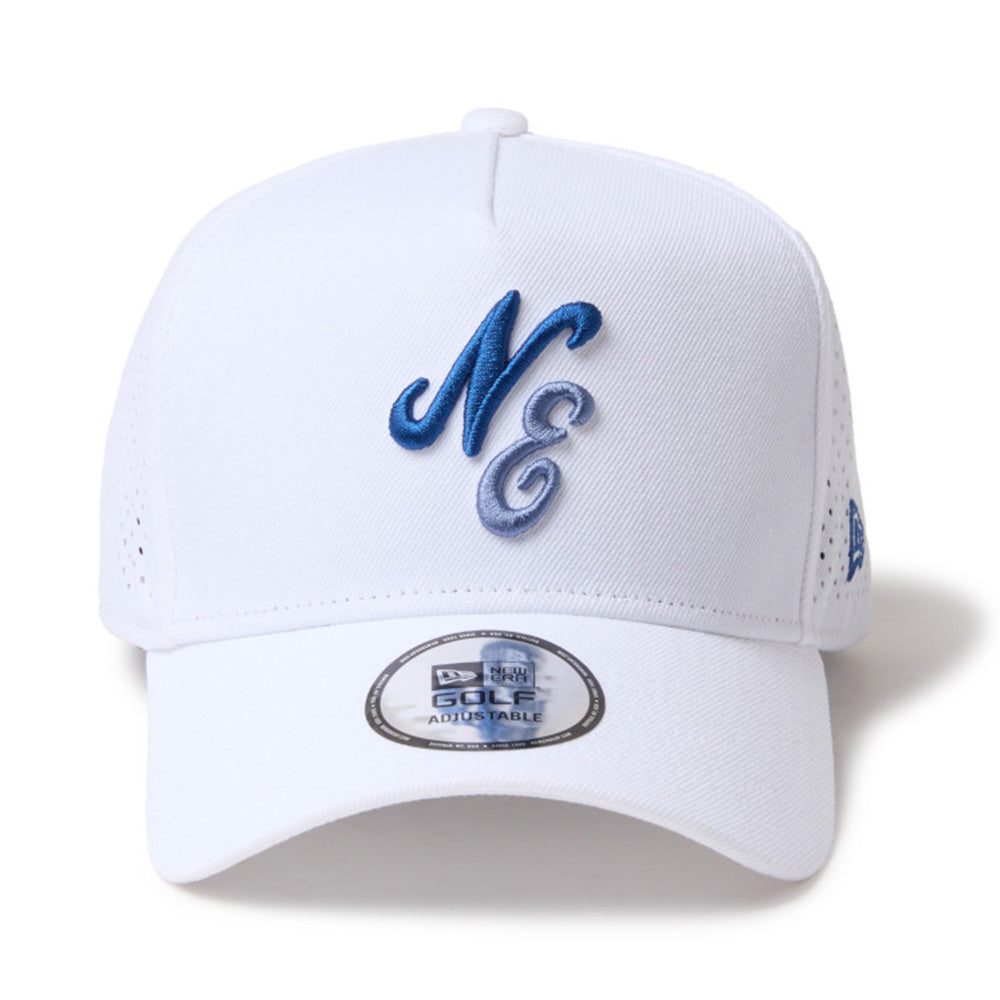 New Era Golf Script Classic NE White 9FORTY A-Frame Snapback Cap