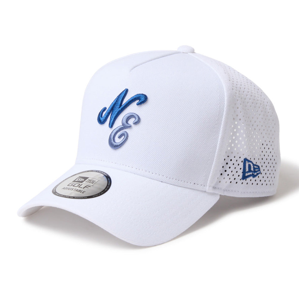 New Era Golf Script Classic NE White 9FORTY A-Frame Snapback Cap