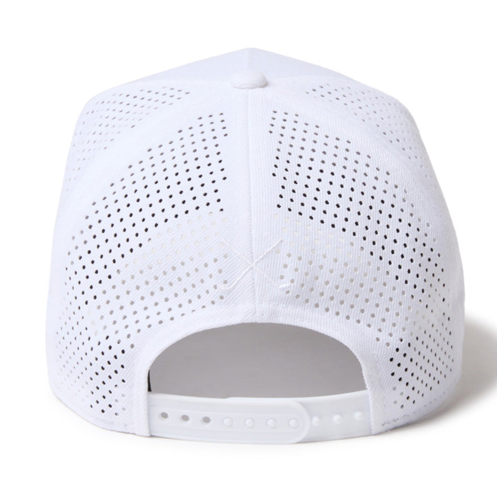 New Era Golf Script Classic NE White 9FORTY A-Frame Snapback Cap