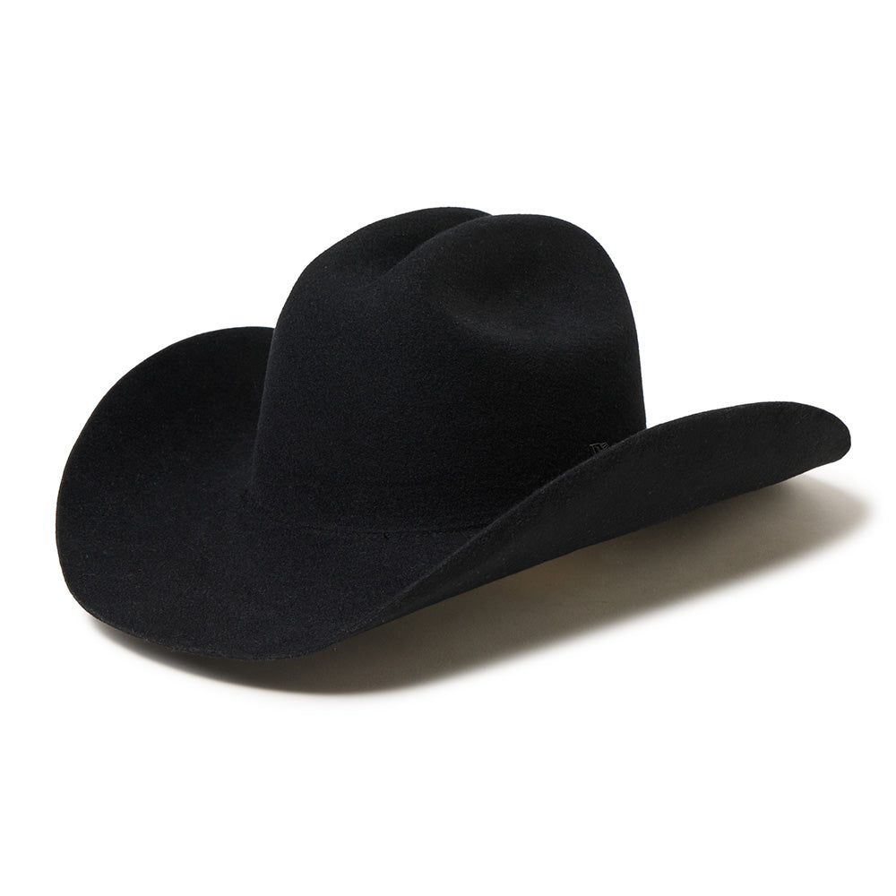 New Era Black Wool Felt Cowboy Hat