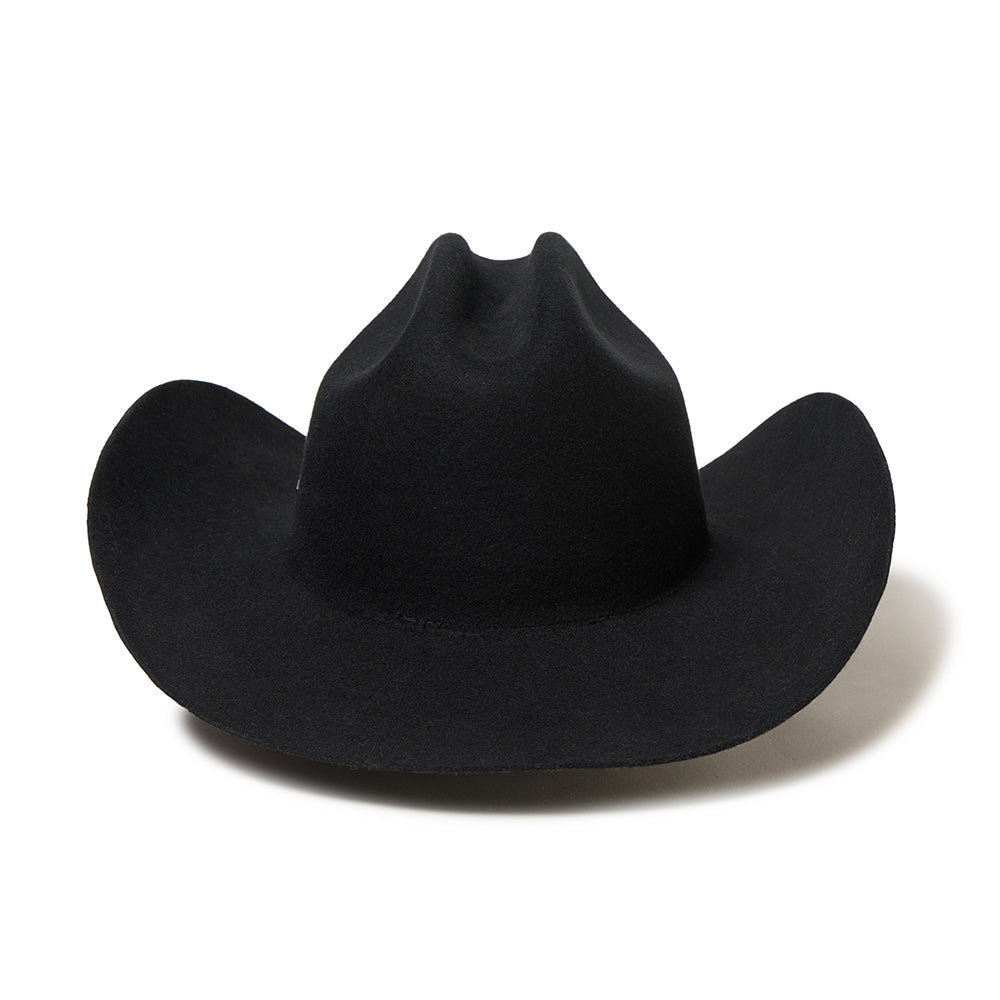 New Era Black Wool Felt Cowboy Hat