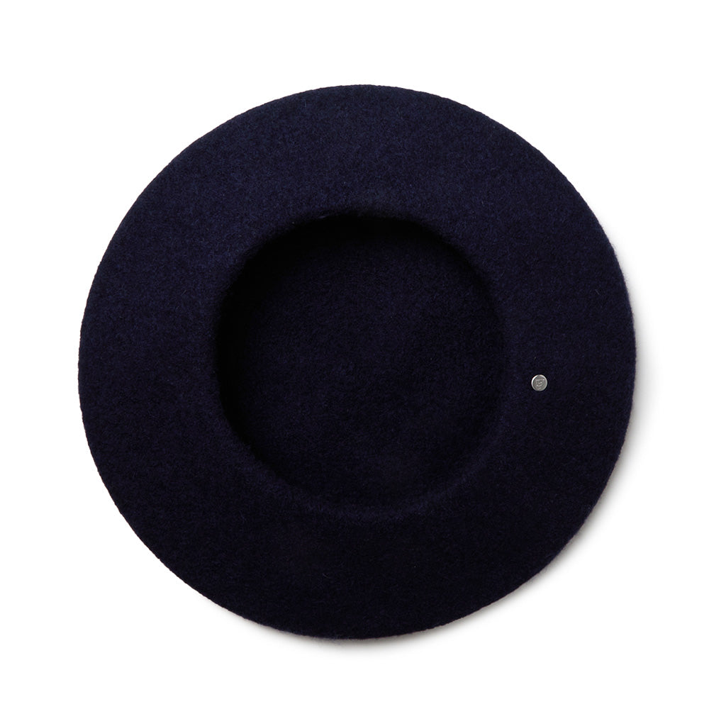 New Era Branded Navy Wool Beret
