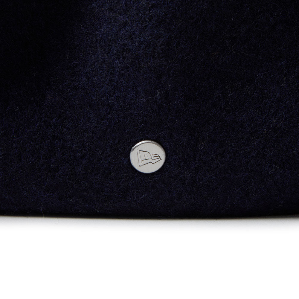 New Era Branded Navy Wool Beret
