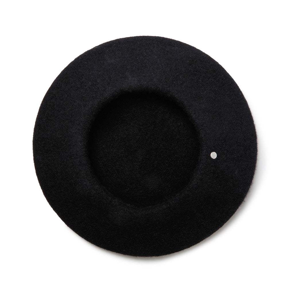 New Era Branded Black Wool Beret